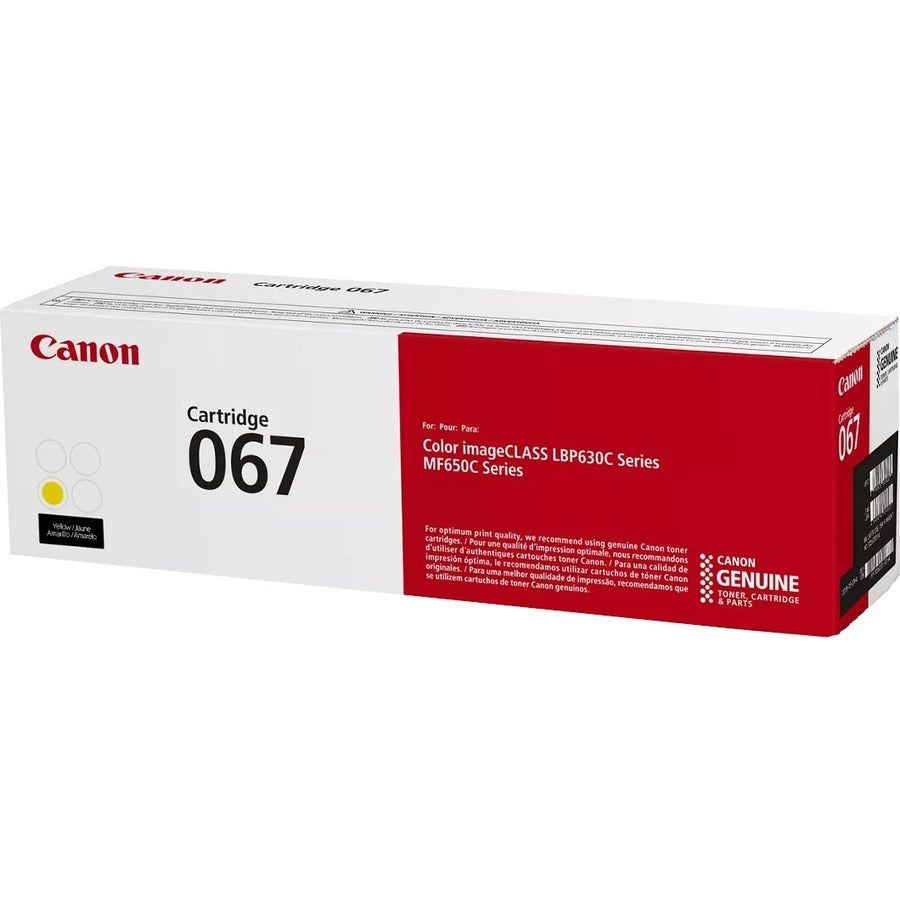 Cartouche de toner laser originale à rendement standard Canon 067 - Jaune - 1 paquet 5099C001