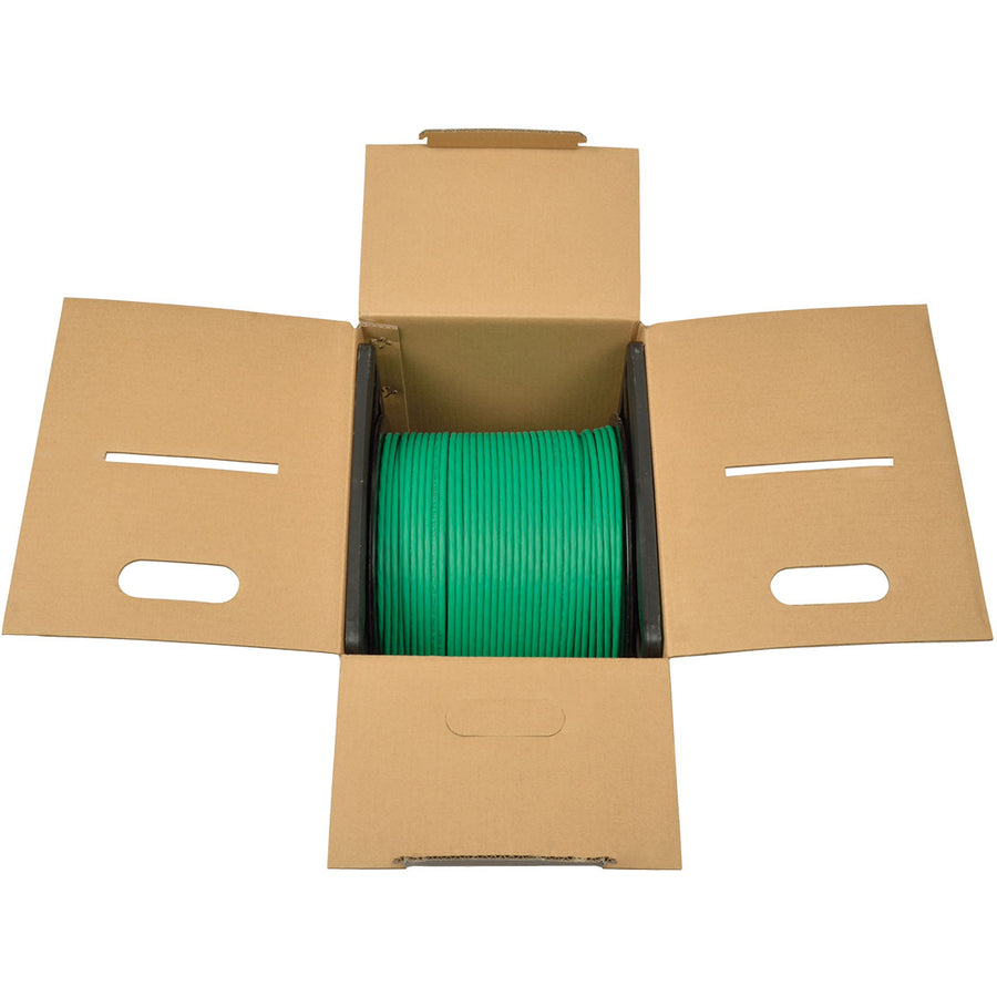 Tripp Lite N224-01K-GN Câble en PVC Cat6 Gigabit à noyau solide pour plénum, vert, 300 m