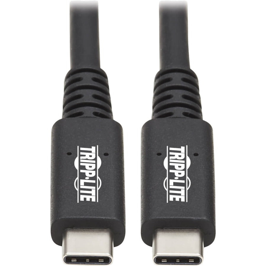 Câble Tripp Lite USB4 40 Gbit/s (M/M) -USB-C, 8K 60 Hz, chargement PD 100 W, noir, 31 po (0,8 m) U520-31N