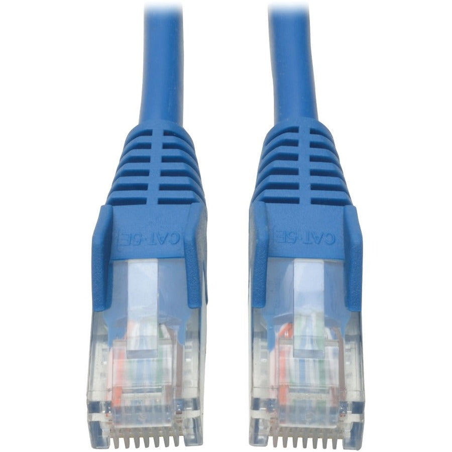 Tripp Lite 100 pieds. Câble moulé sans accroc Cat5e 350 MHz (RJ45 M/M) - Bleu N001-100-BL