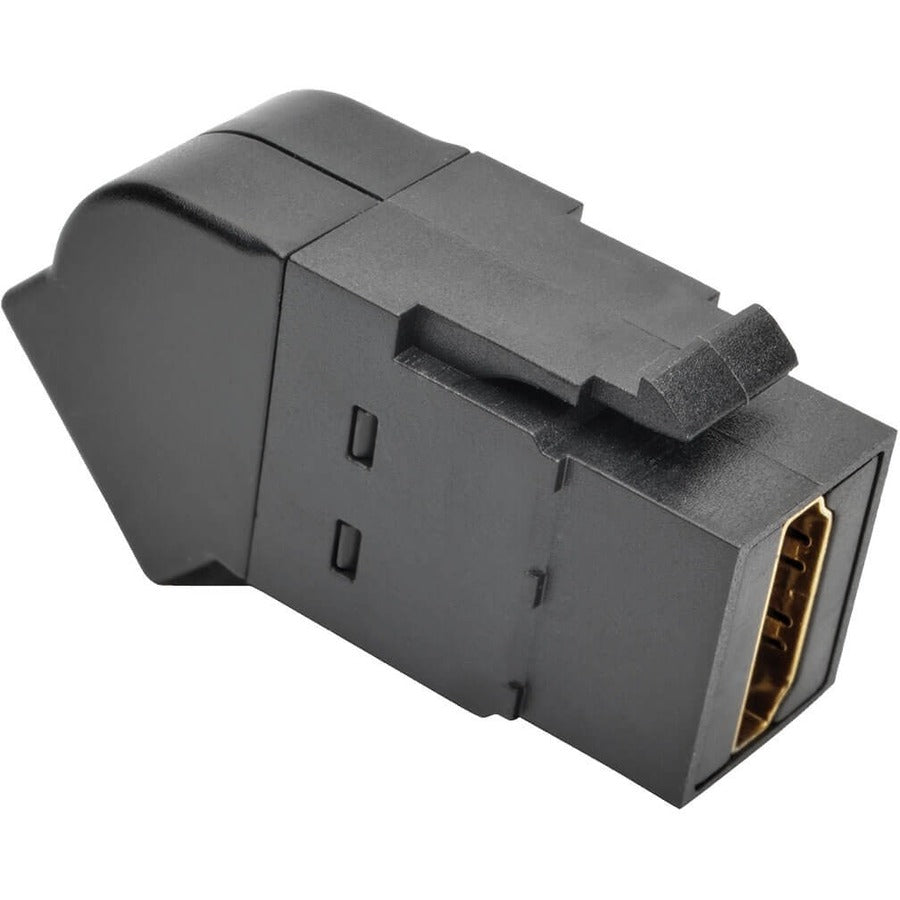 Tripp Lite Coupleur HDMI Keystone Montage sur panneau Coudé F/F Noir P164-000-KPA-BK