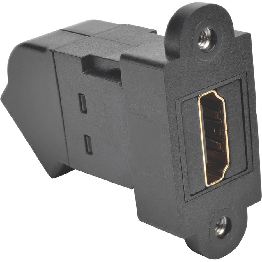 Tripp Lite Coupleur HDMI Keystone Montage sur panneau Coudé F/F Noir P164-000-KPA-BK