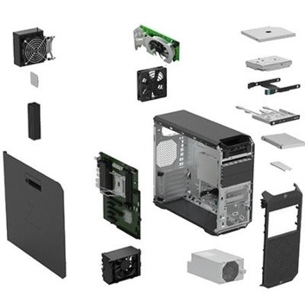 HP Z4 G4 Workstation - 1 x Intel Xeon Quad-core (4 Core) W-2223 3.60 GHz - 16 GB DDR4 SDRAM RAM - 512 GB SSD - Mini-tower - Black 67S02UT#ABA