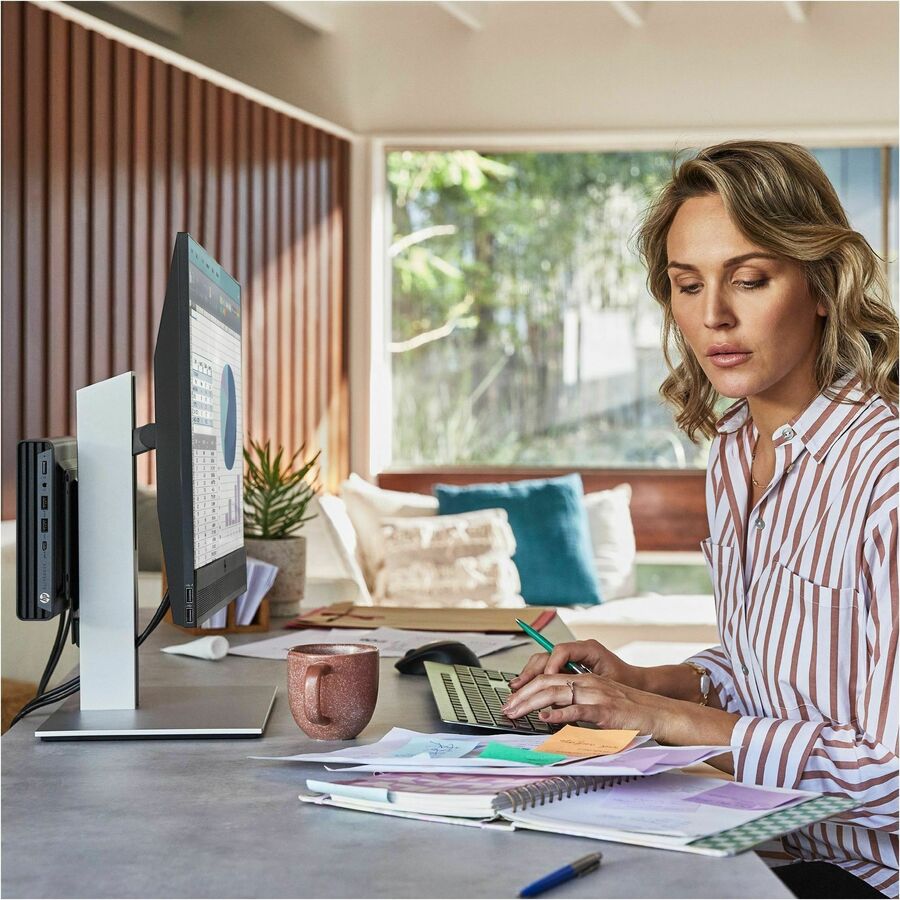 Ordinateur de bureau HP Elite Mini 800 G9 - Intel Core i5 12e génération i5-12500T Hexa-core (6 cœurs) 2 GHz - 8 Go de RAM DDR5 SDRAM - 256 Go M.2 PCI Express NVMe SSD - Desktop Mini - Noir 82J71UT#ABA