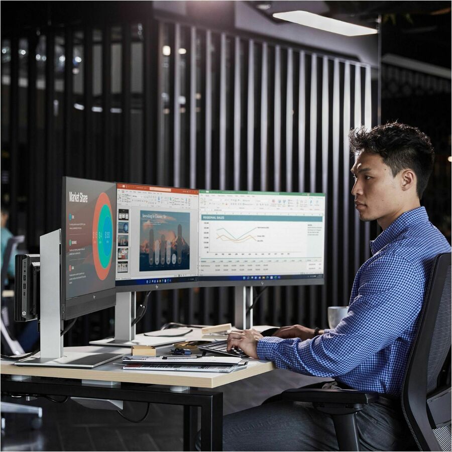 Ordinateur de bureau HP Elite Mini 800 G9 - Intel Core i5 12e génération i5-12500T Hexa-core (6 cœurs) 2 GHz - 8 Go de RAM DDR5 SDRAM - 256 Go M.2 PCI Express NVMe SSD - Desktop Mini - Noir 82J71UT#ABA