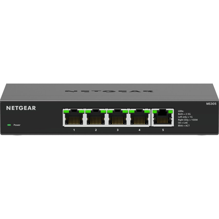 Commutateur non géré Ethernet multi-Gigabit (2,5G) Netgear à 5 ports MS305-100NAS