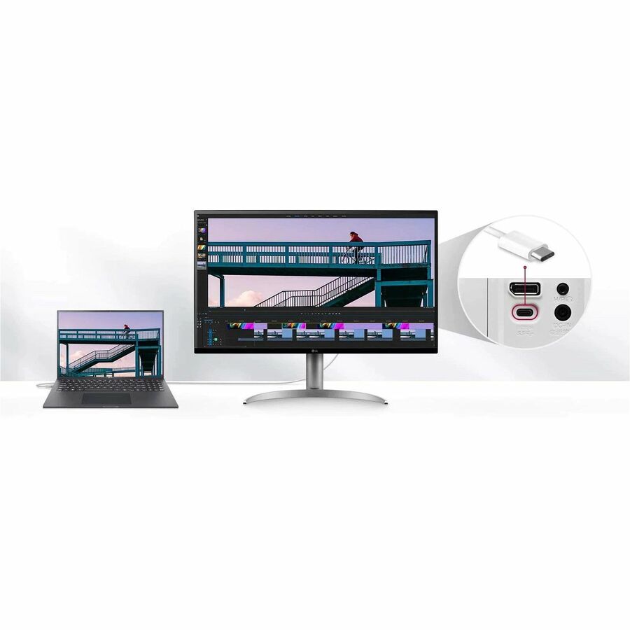 Moniteur ACL UHD 4K 31,5" LG 32UQ750-W - 16:9 32UQ750-W