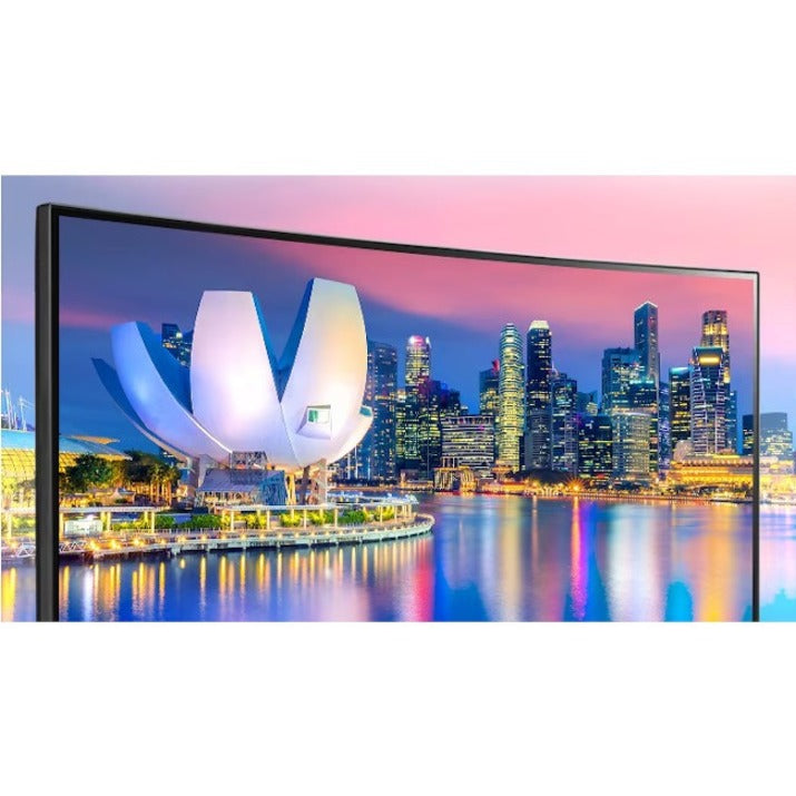 LG Ultrawide 34BQ77QB-B 34" Webcam UW-QHD Curved Screen LED Monitor - 21:9 - Textured Black 34BQ77QB-B