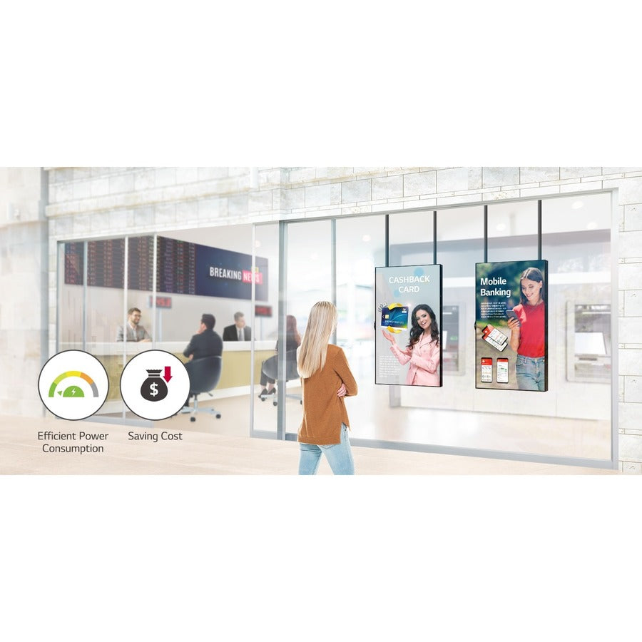 Écran face à la fenêtre LG 55XS4J-B 55XS4J-B