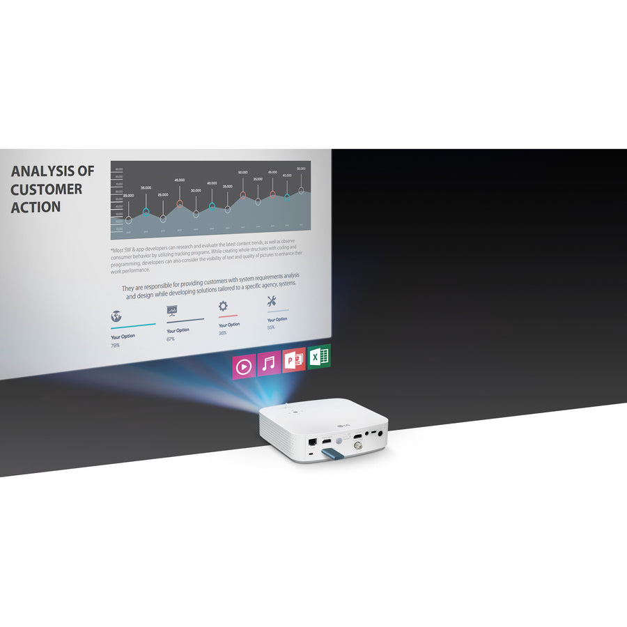 LG PF50KA DLP Projector - 16:9 PF50KA