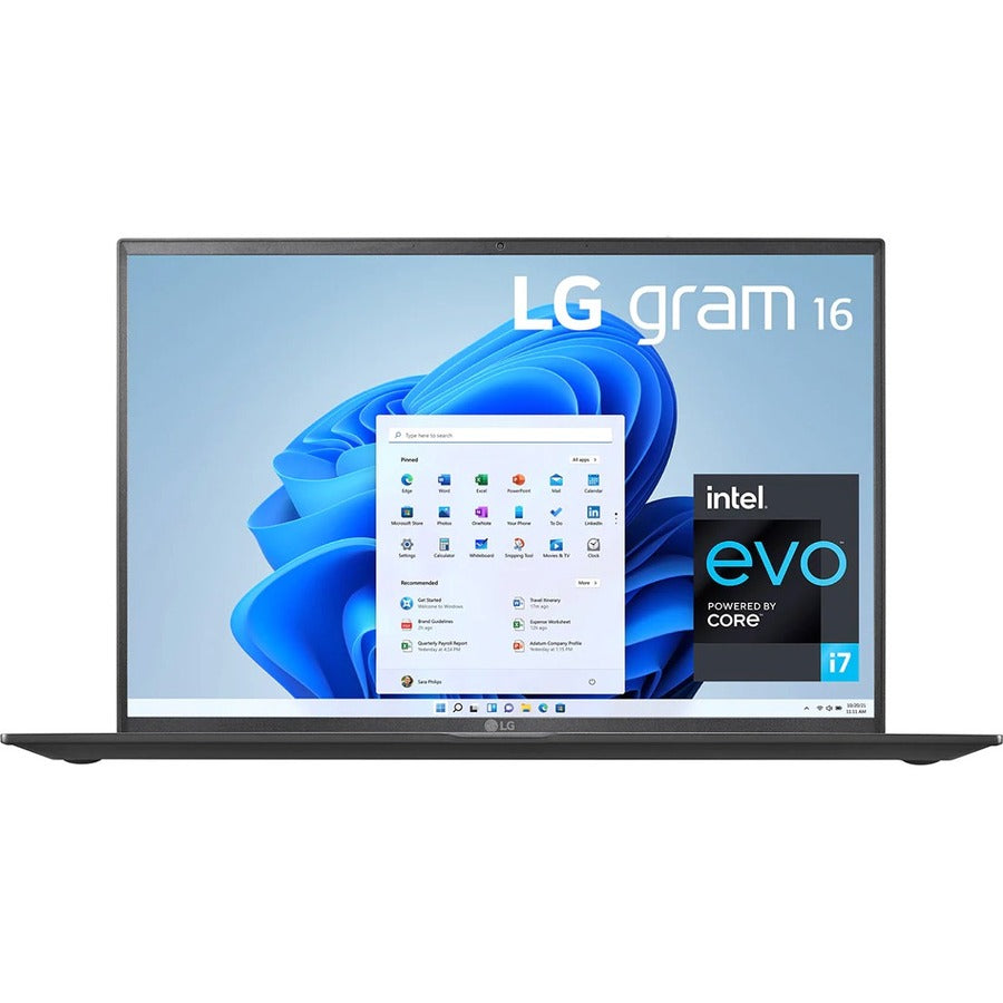 Ordinateur portable 14" LG gram 14Z90R-N.AP52A8 - WUXGA - 1920 x 1200 - Intel Core i7 13e génération i7-1360P Dodeca-core (12 cœurs) 2,20 GHz - Plateforme Intel Evo - 16 Go de RAM totale - 1 To SSD - Noir obsidienne 14Z90R-N.AP52A8