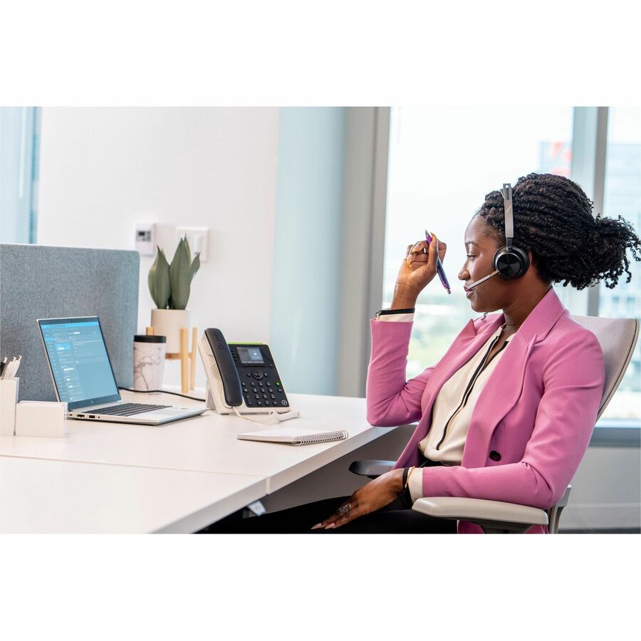 Téléphone IP Poly Edge E220 - Filaire - Filaire - Bluetooth - Bureau, Montage mural - Noir 89B50AA#ABA