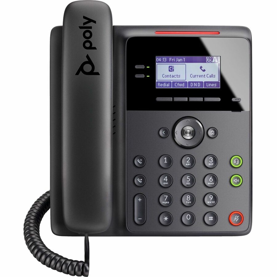 Téléphone IP Poly Edge B10 - Avec fil - Avec fil - Montage mural, bureau - Noir 84C19AA#ABA