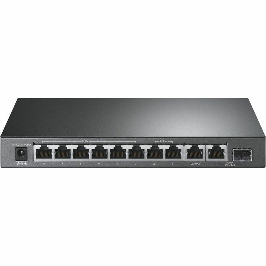 Switch de bureau Gigabit TP-Link 10 ports avec 6 ports PoE+ et 2 ports PoE++ TL-SG1210PP