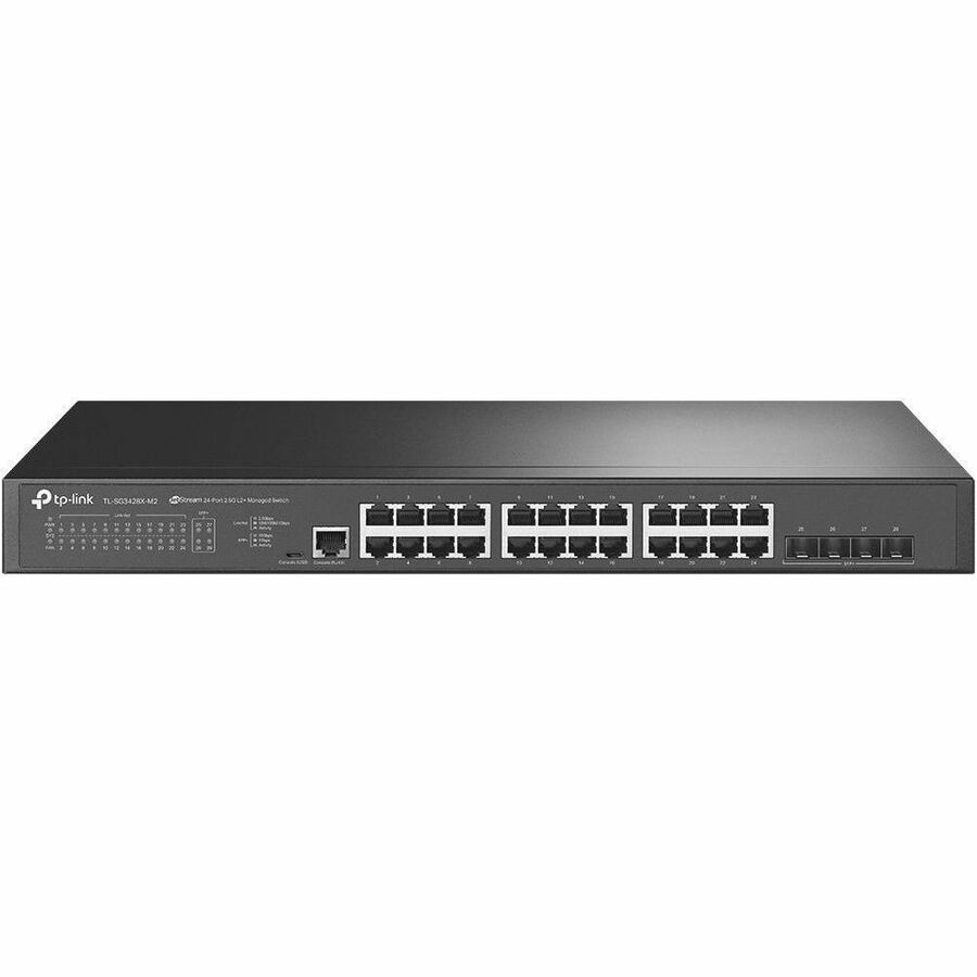Switch administrable TP-Link JetStream 24 ports 2,5GBASE-T L2+ avec 4 emplacements SFP+ 10GE TL-SG3428X-M2