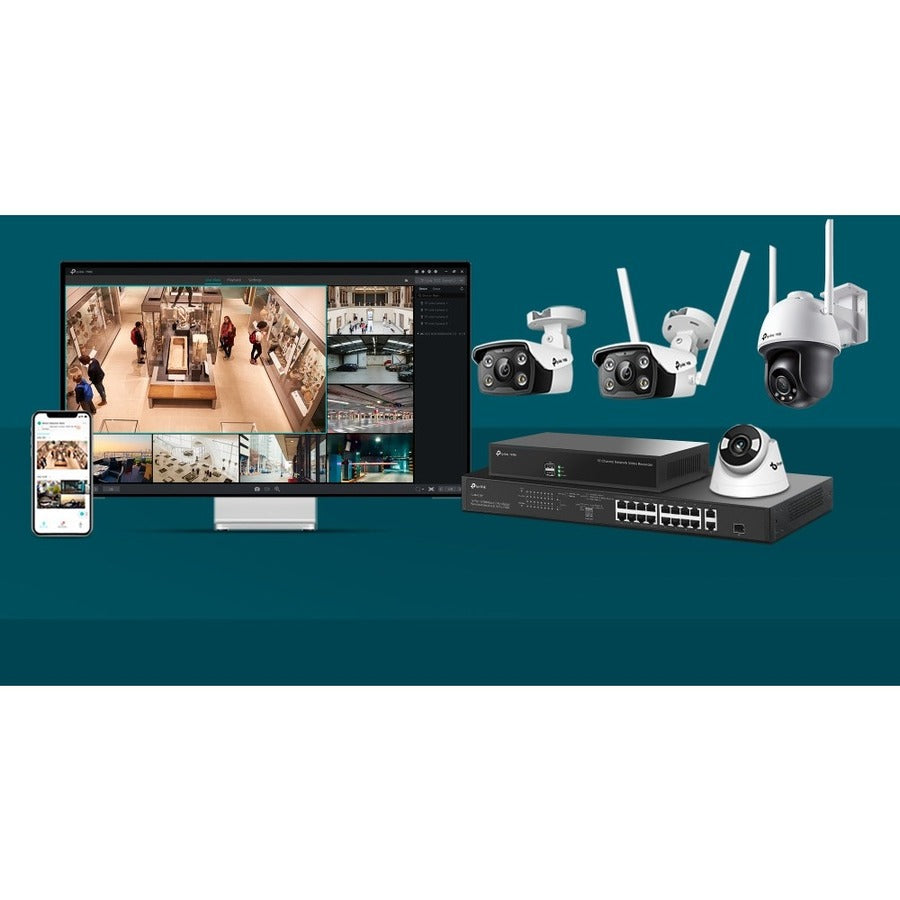 TP-Link VIGI VIGI C340 4 Megapixel Outdoor Network Camera - Color - Bullet VIGI C340(4MM)