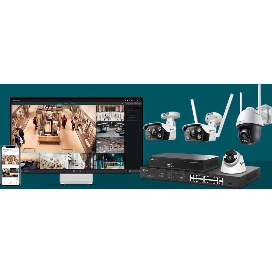 Caméra réseau TP-Link VIGI VIGI C440 4 mégapixels - Couleur - Tourelle VIGI C440 (2,8 mm)