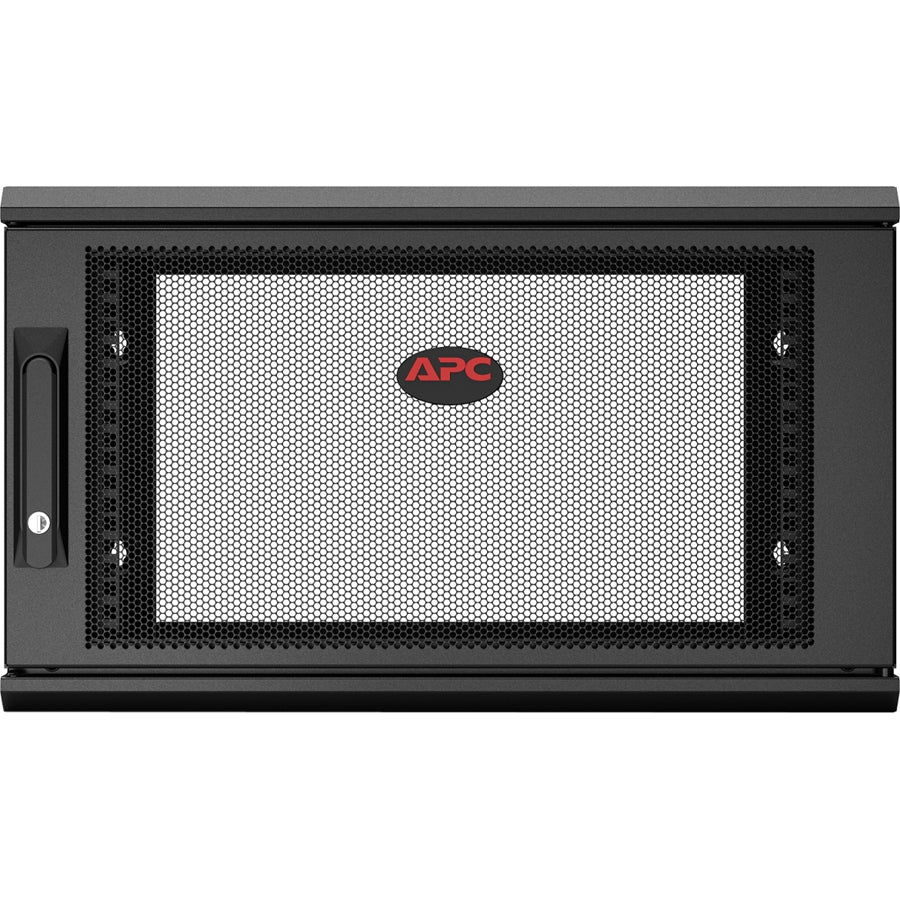 APC by Schneider Electric NetShelter WX 9U Single Hinged Wall-mount Enclosure 400mm Deep AR109SH4