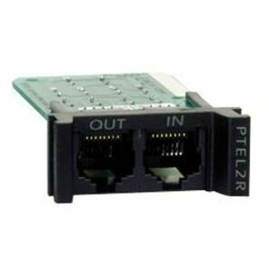 APC by Schneider Electric Replaceable, Rackmount, 1U, 2 Line Telco Surge Protection Module PTEL2R