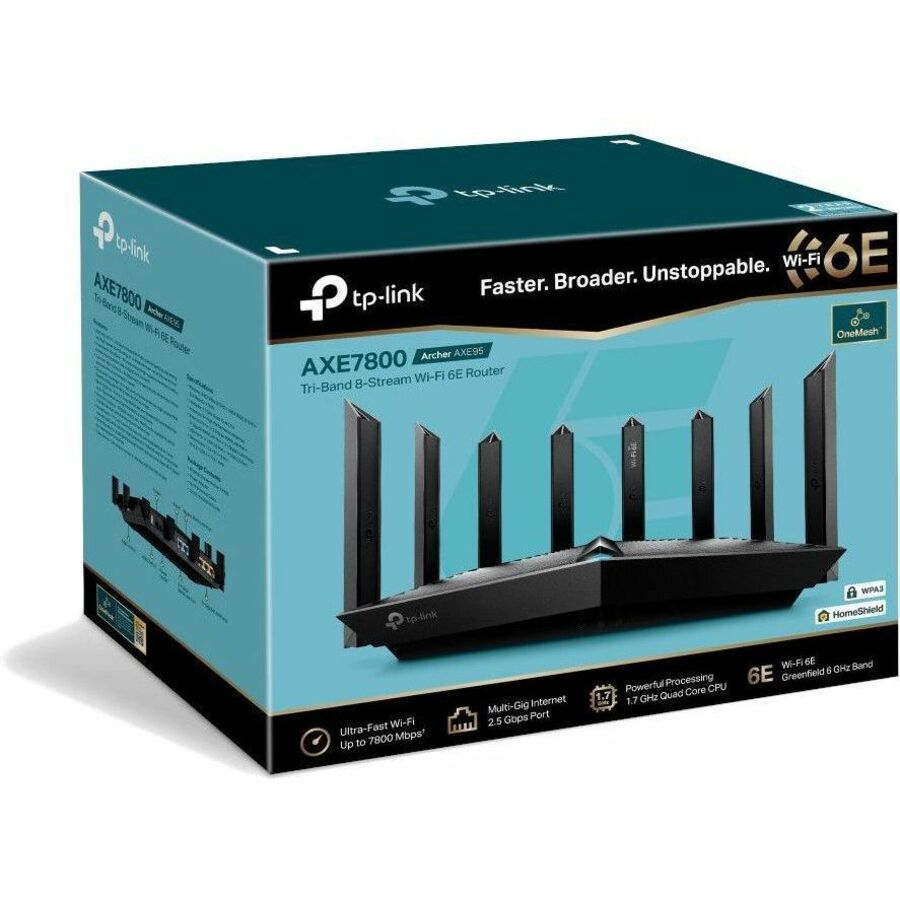TP-Link Archer AXE95 Wi-Fi 6E IEEE 802.11 a/b/g/n/ac/ax Routeur sans fil Ethernet ARCHER AXE95