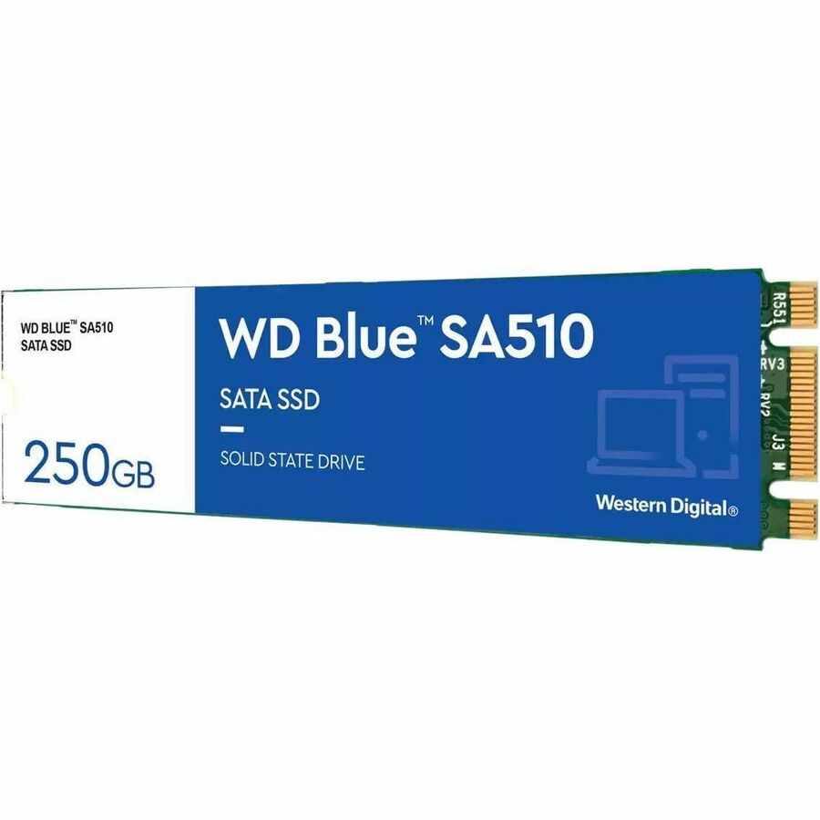 Disque SSD WD Blue SA510 WDS200T3B0B 2 To - M.2 2280 interne - SATA (SATA/600) WDS200T3B0B