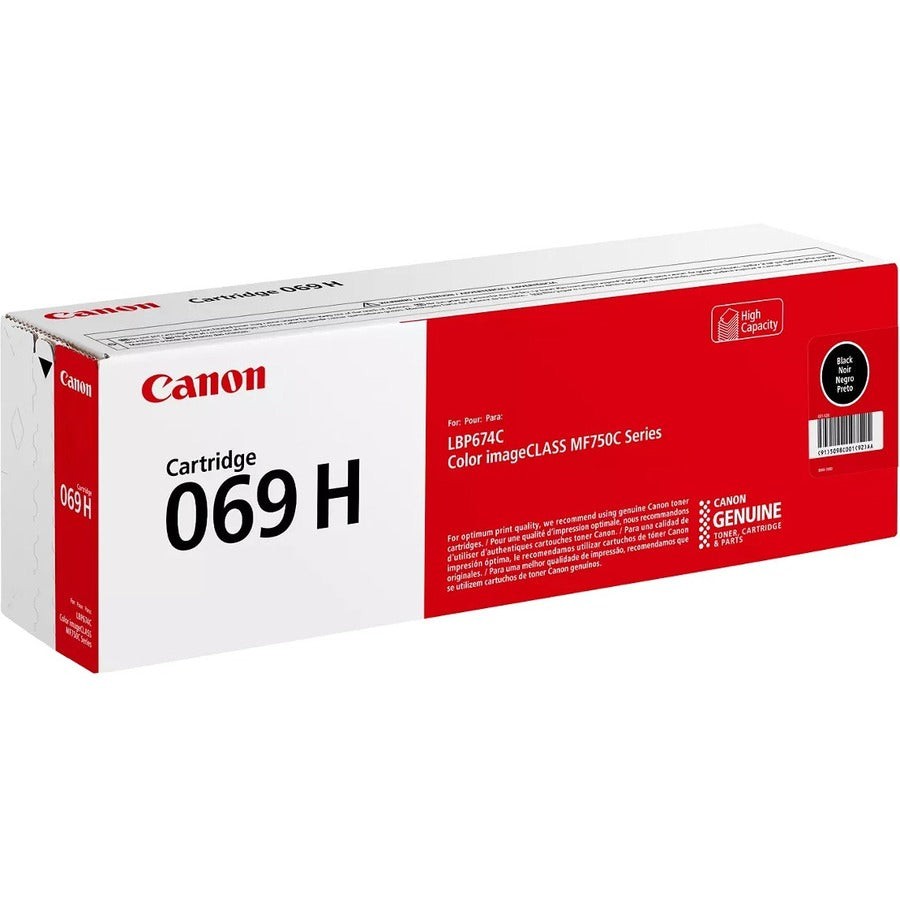 Canon 069 Original High Yield Laser Toner Cartridge - Black - 1 Pack 5098C001