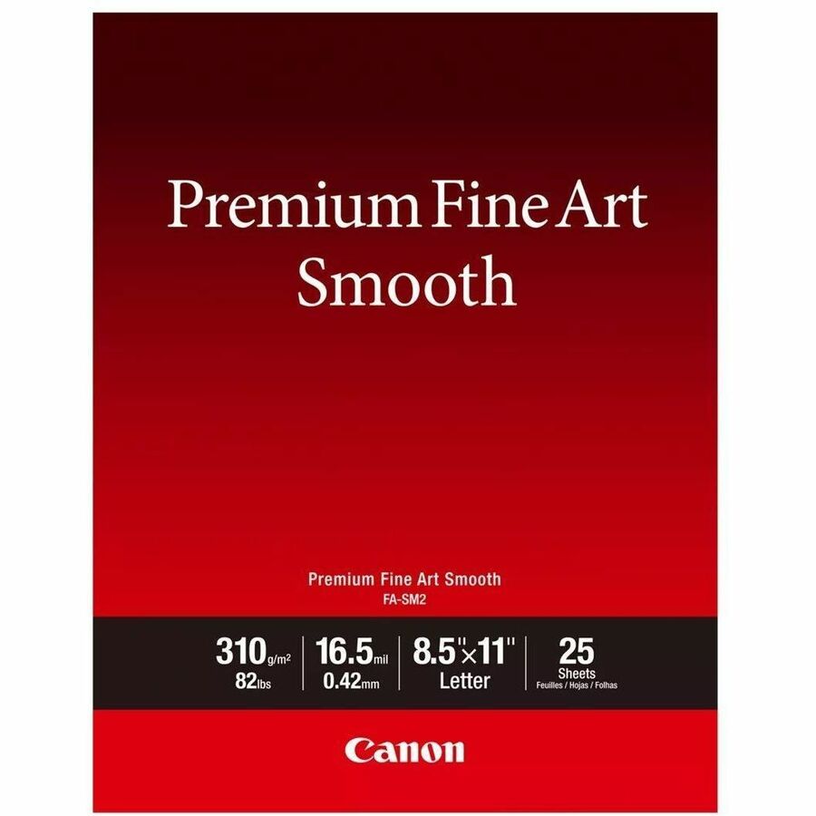 Papier photo Canon Premium Fine Art lisse 8,5 x 11 (25 feuilles) 1711C012