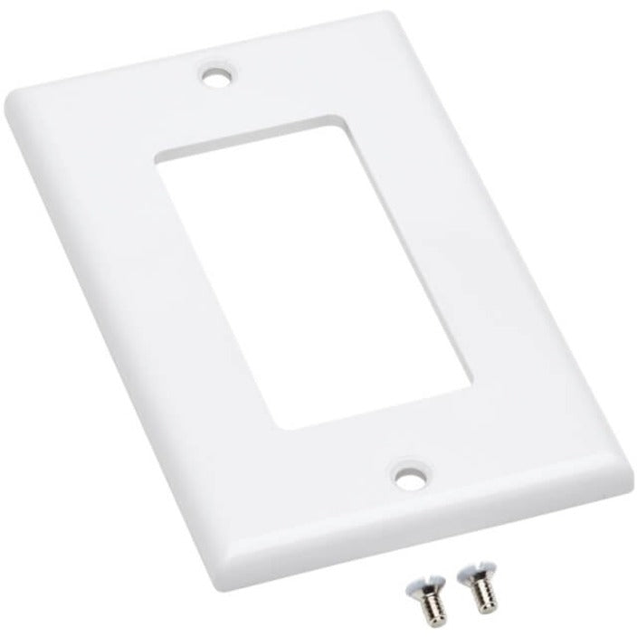 Tripp Lite by Eaton Plaque frontale simple, style Decora – verticale, blanche N042D-100-WH