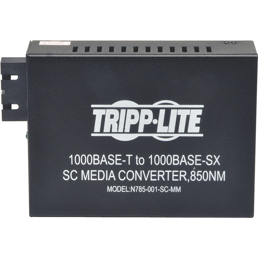 Tripp Lite by Eaton 10/100/1000 SC Multimode Media Converter, 550M, 850nm N785-001-SC-MM