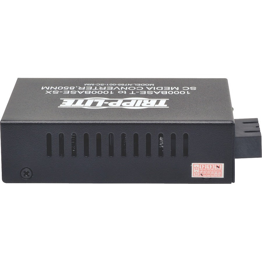 Tripp Lite by Eaton 10/100/1000 SC Multimode Media Converter, 550M, 850nm N785-001-SC-MM