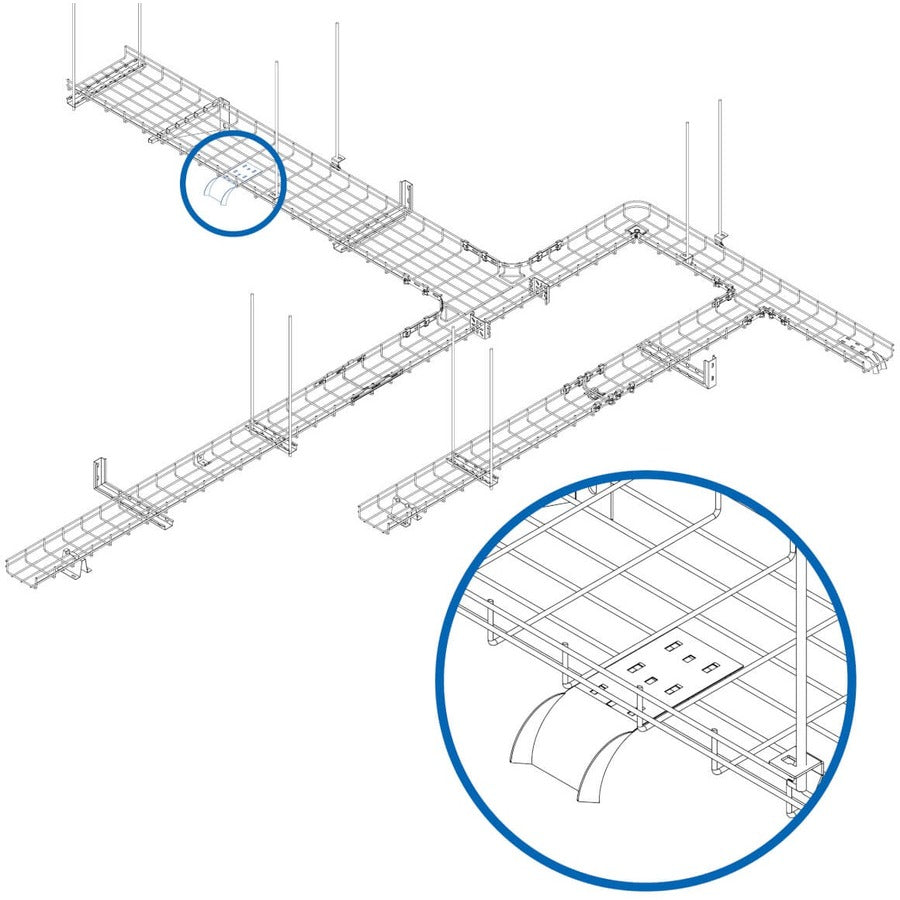 Tripp Lite by Eaton SmartRack SRWBWTRFL Mounting Clip for Cable Tray - Black SRWBWTRFL