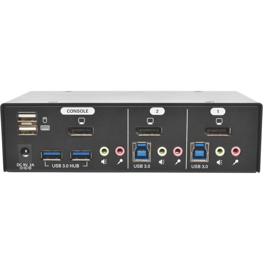 Tripp Lite by Eaton 2-Port DisplayPort KVM Switch w/Audio, Cables and USB 3.0 SuperSpeed Hub B004-DPUA2-K