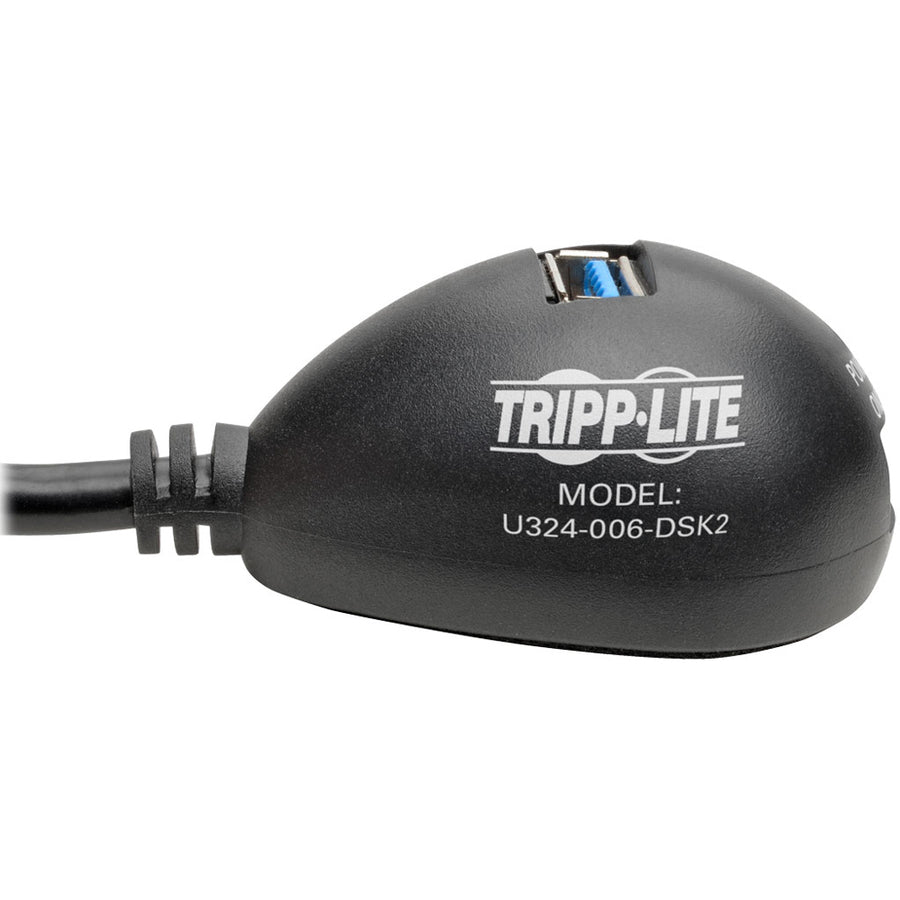 Tripp Lite by Eaton Câble d'extension de bureau USB 3.0 SuperSpeed à 2 ports (M/2xF), 6 pieds U324-006-DSK2