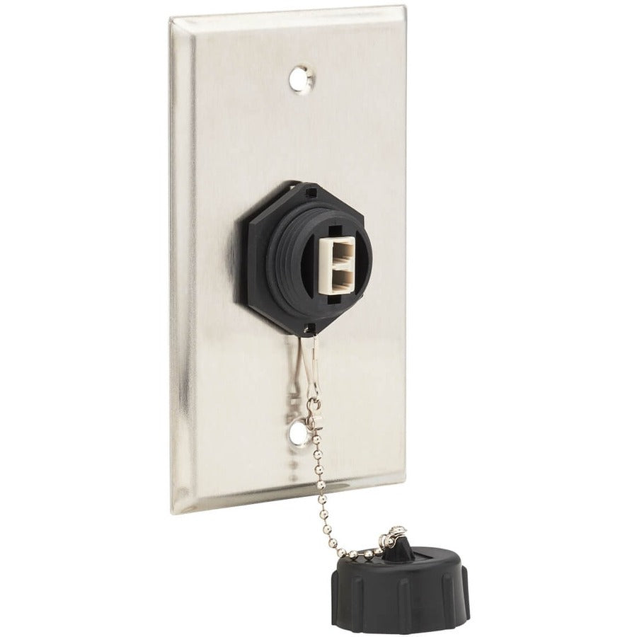 Coupleur de fibre multimode duplex Tripp Lite par Eaton IP68 (LC/LC) N455-BC01-IND