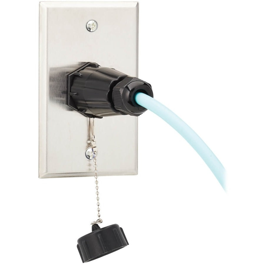 Coupleur de fibre multimode duplex Tripp Lite par Eaton IP68 (LC/LC) N455-BC01-IND