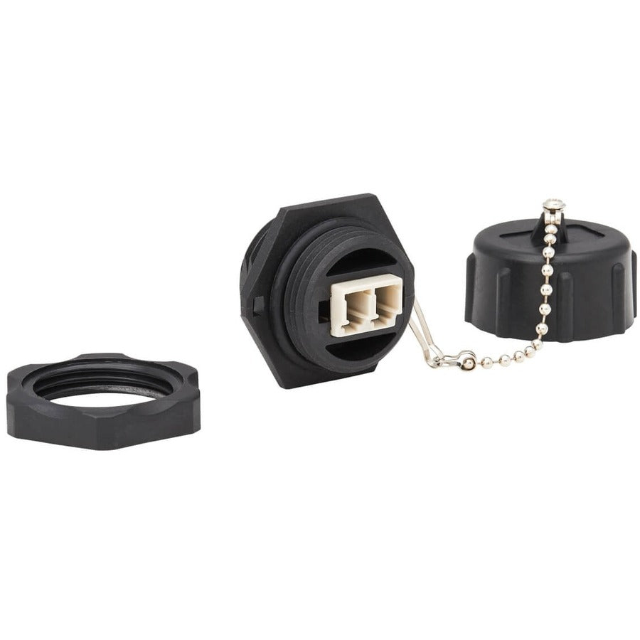 Coupleur de fibre multimode duplex Tripp Lite par Eaton IP68 (LC/LC) N455-BC01-IND