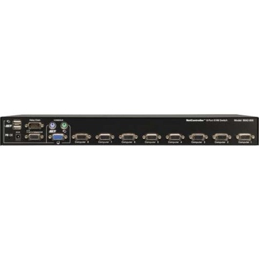 Commutateur KVM USB/PS2 Tripp Lite 8 ports 1U monté en rack - Boîtier en acier B042-008