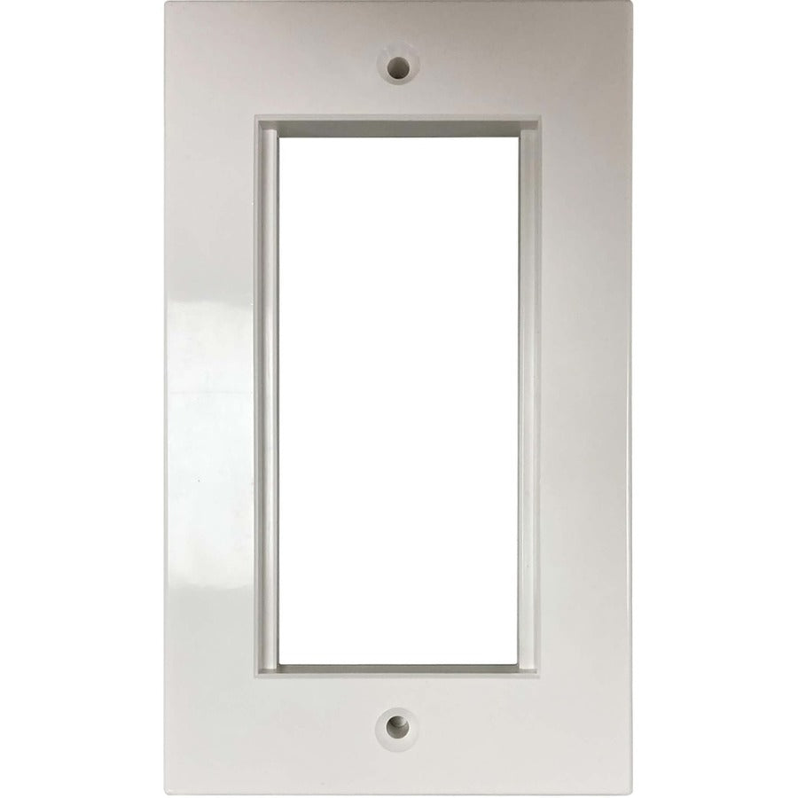 Tripp Lite by Eaton N042U-WF2-2 Cadre double de style britannique pour modules d'insertion Blanc