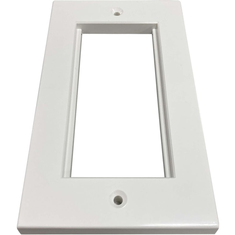 Tripp Lite by Eaton N042U-WF2-2 Cadre double de style britannique pour modules d'insertion Blanc