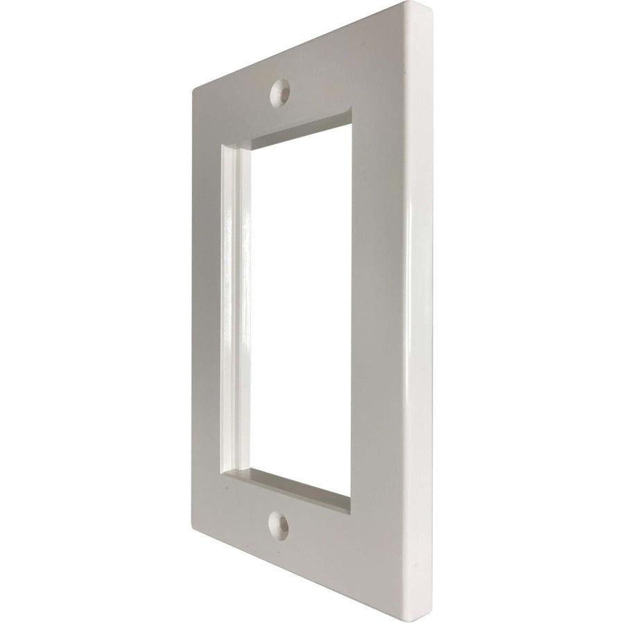 Tripp Lite by Eaton N042U-WF2-2 Cadre double de style britannique pour modules d'insertion Blanc