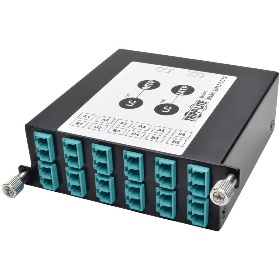 Tripp Lite 40G à 10G Breakout Cassette 2 12 fibres MTP/MPO à 12 LC Duplex N484-2M12-LC12