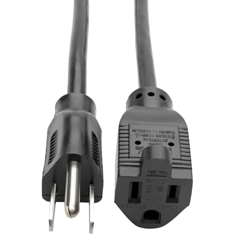 Câble d'extension de cordon d'alimentation Tripp Lite de 15 pieds 5-15P à 5-15R 10A 18AWG 15' P022-015