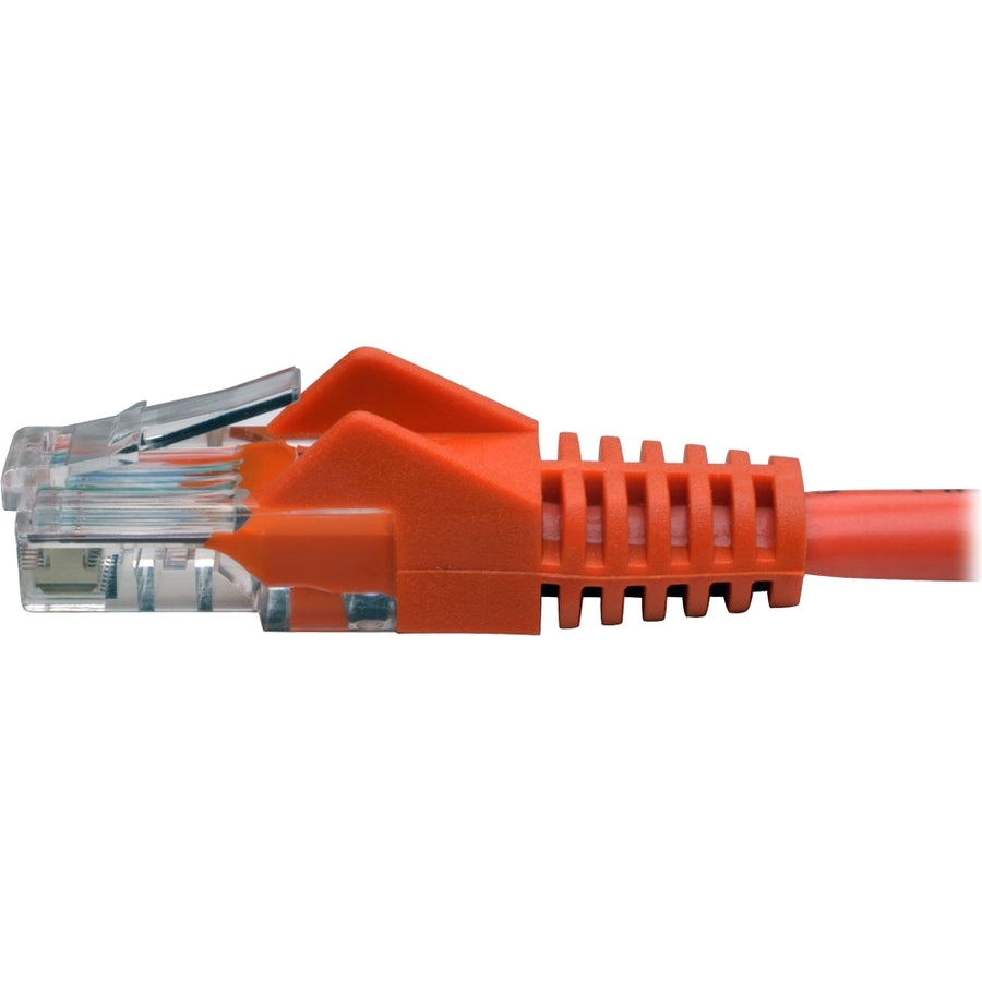 Tripp Lite by Eaton Cat5e Câble de raccordement UTP moulé sans accroc 350 MHz (RJ45 M/M), Orange, 1,5 m N001-005-OR