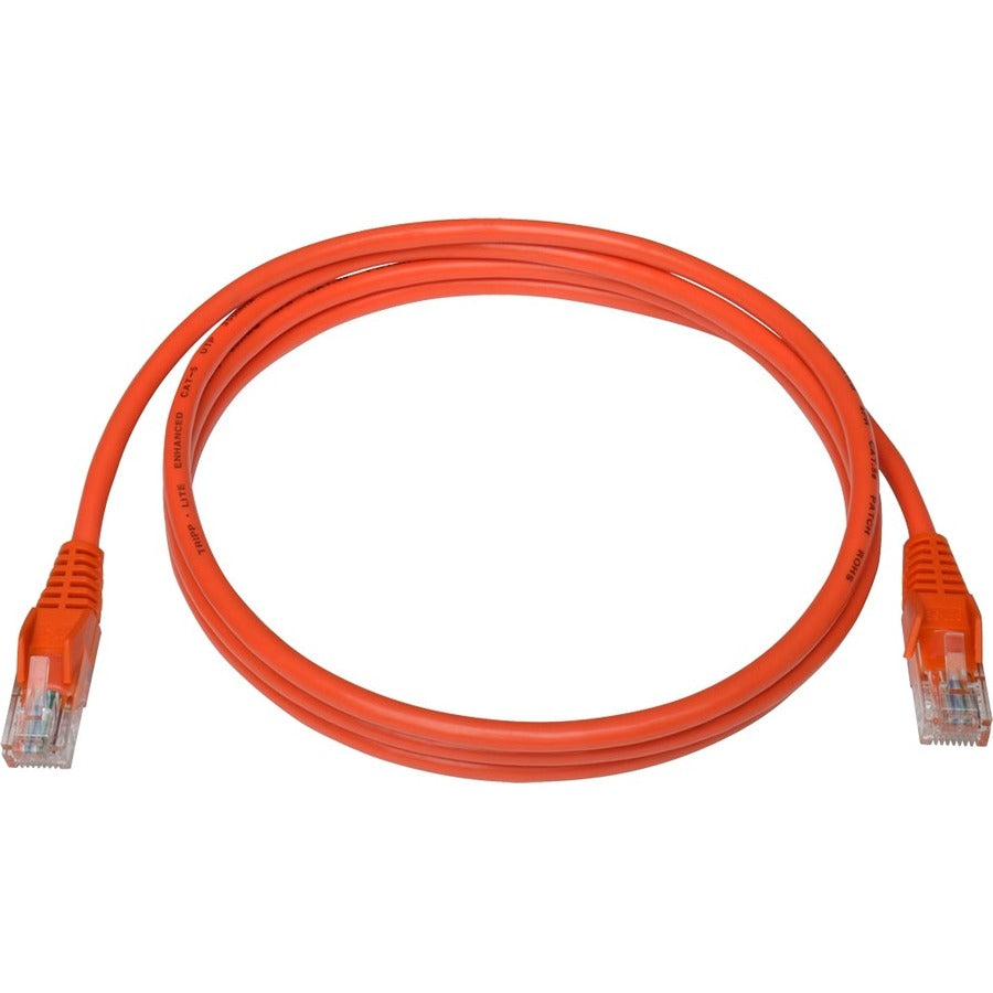 Tripp Lite by Eaton Cat5e Câble de raccordement UTP moulé sans accroc 350 MHz (RJ45 M/M), Orange, 1,5 m N001-005-OR