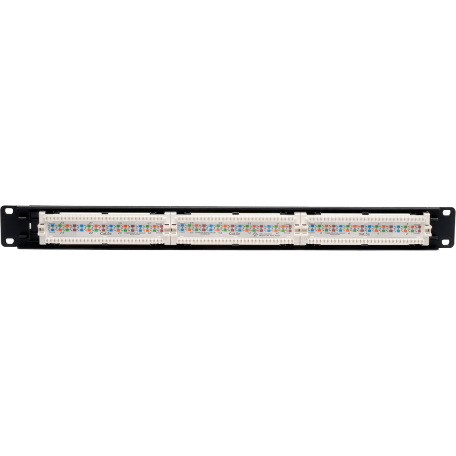 Panneau de brassage Tripp Lite 24 ports Cat5e Cat5 monté en rack 568B 110 Punch 1URM N052-024