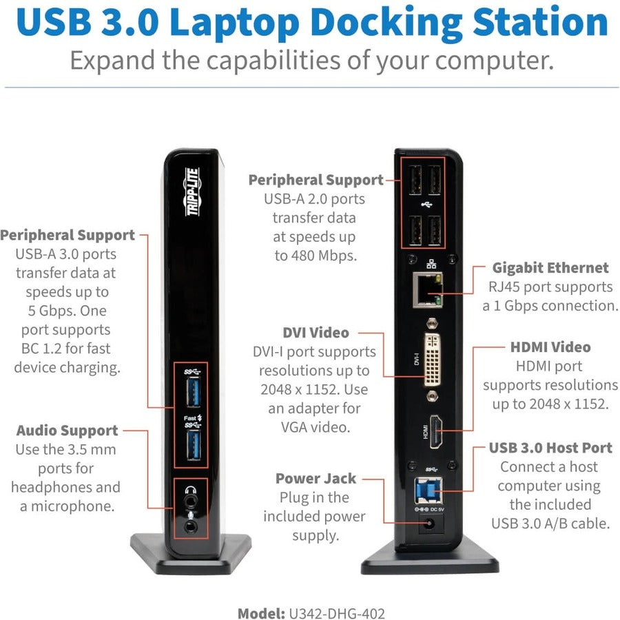 Tripp Lite by Eaton U342-DHG-402 Docking Station U342-DHG-402
