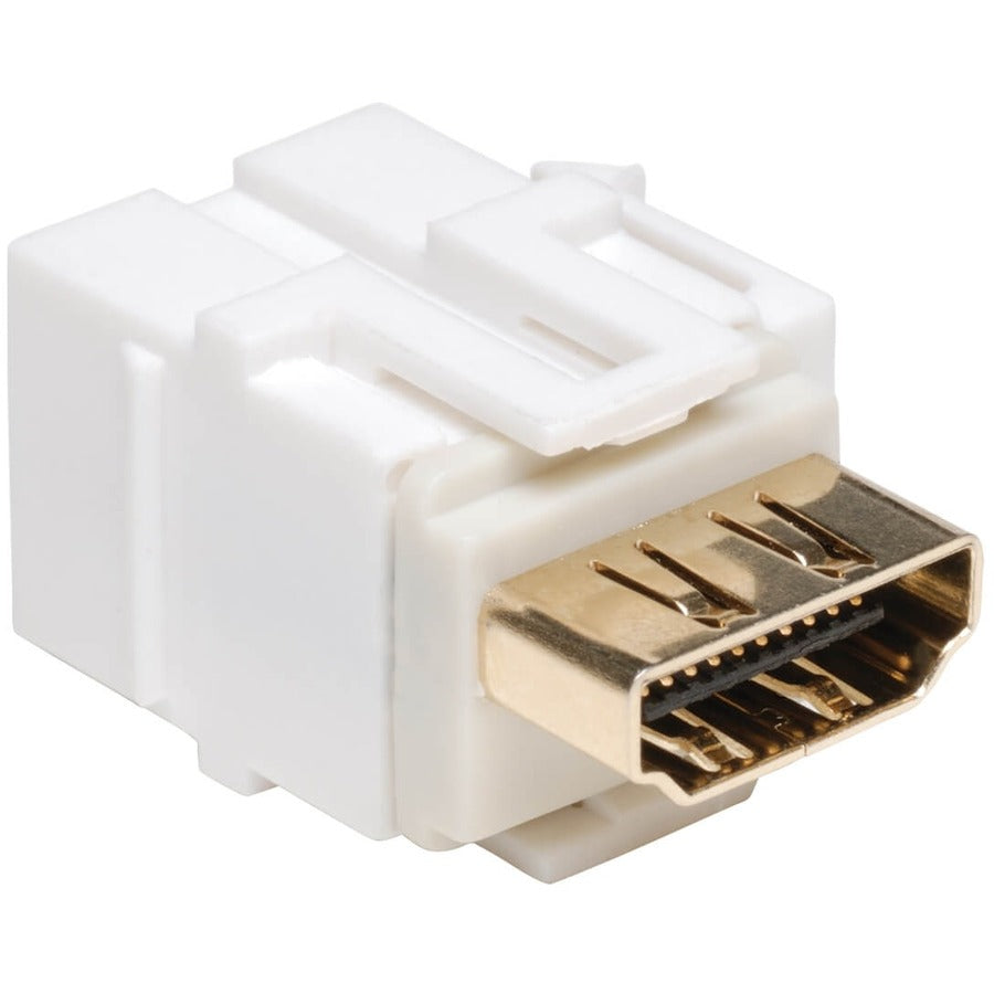 Tripp Lite HDMI Keystone Jack Snap-in Insert Module Coupler F/F White P164-000-KJ-WH