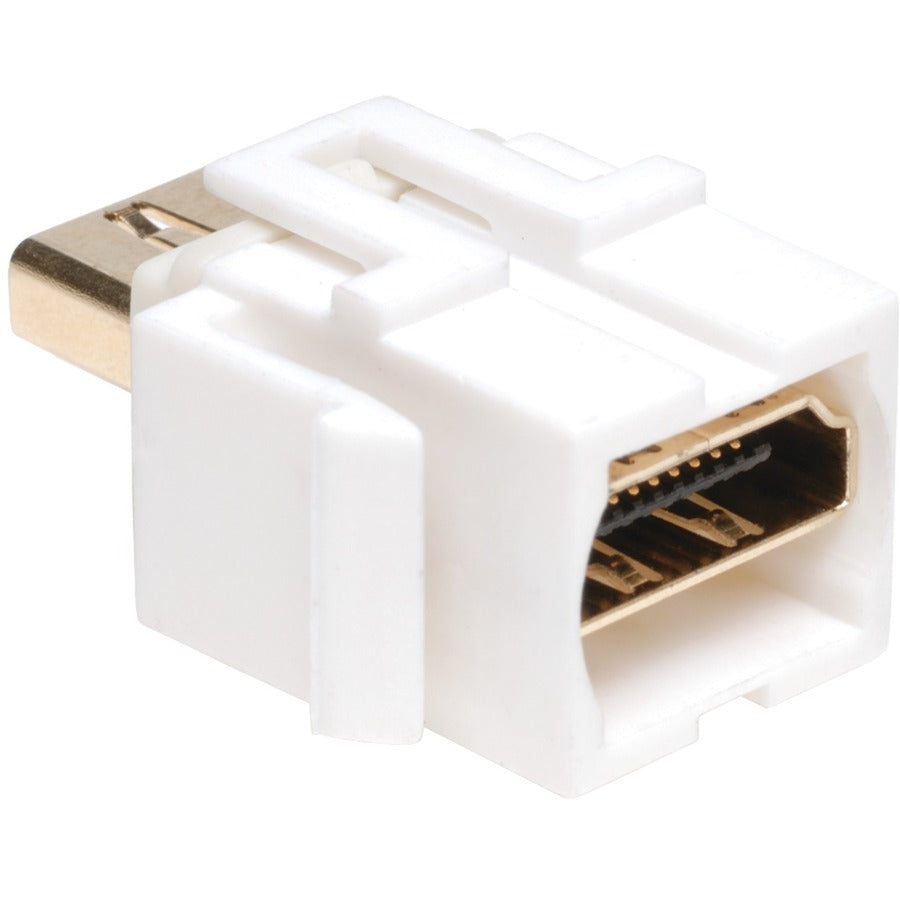 Tripp Lite HDMI Keystone Jack Snap-in Insert Module Coupler F/F White P164-000-KJ-WH