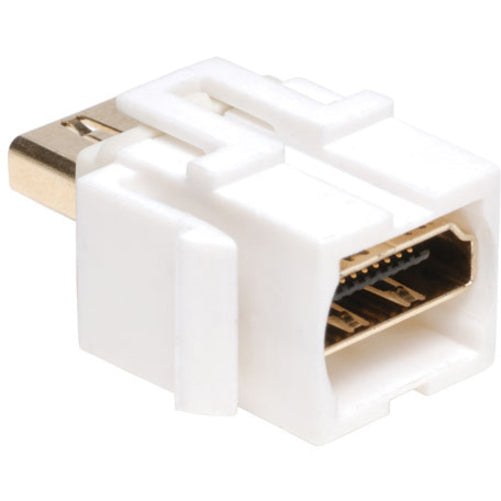Tripp Lite HDMI Keystone Jack Snap-in Insert Module Coupler F/F White P164-000-KJ-WH