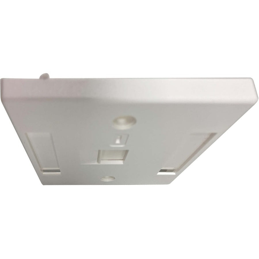 Tripp Lite by Eaton Plaque murale Keystone 1 port de style britannique, module à obturateur non chargé, onglet icône, blanc N042U-W01-ST